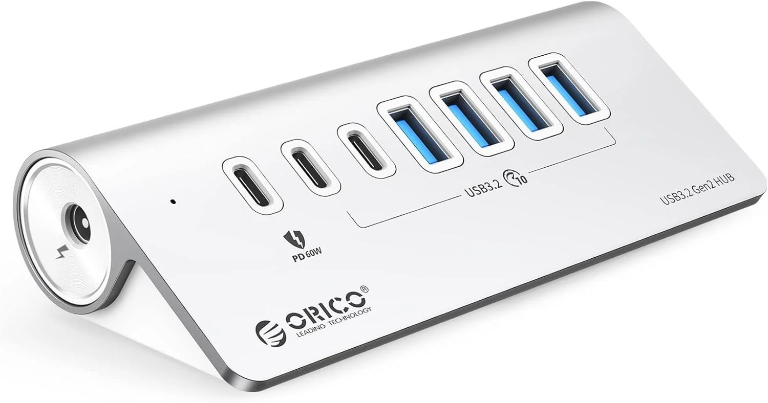 ORICO、PD60W充電対応7ポートUSB 3.2ハブを発売！期間限定40%OFFセール実施中
