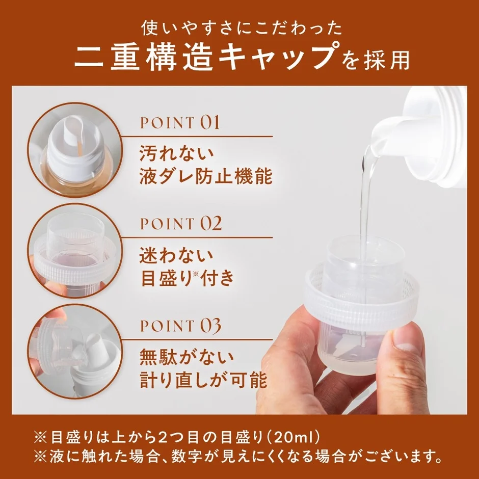 二重構造キャップの説明