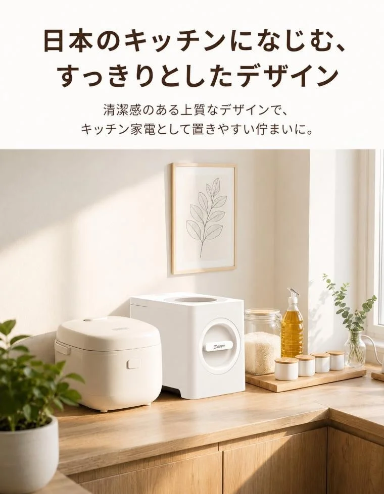日本のキッチンになじむデザインのSPOZ-01