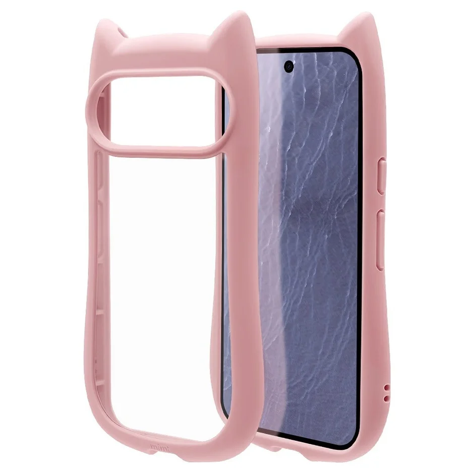 Google Pixel 11 ネコミミケース ピンク