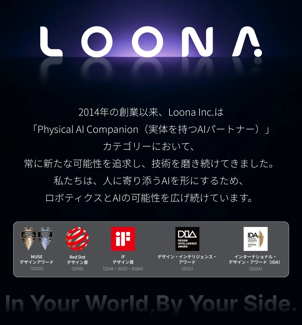 Loona Inc.の受賞歴と企業理念
