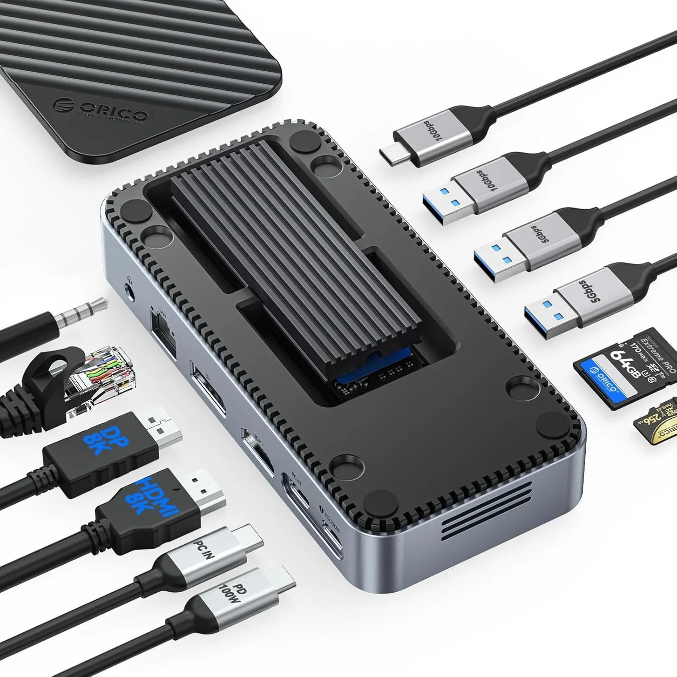 ORICO、ドッキングステーションとM.2 SSDケース一体型多機能ドックを発表!期間限定40%OFFセール開催