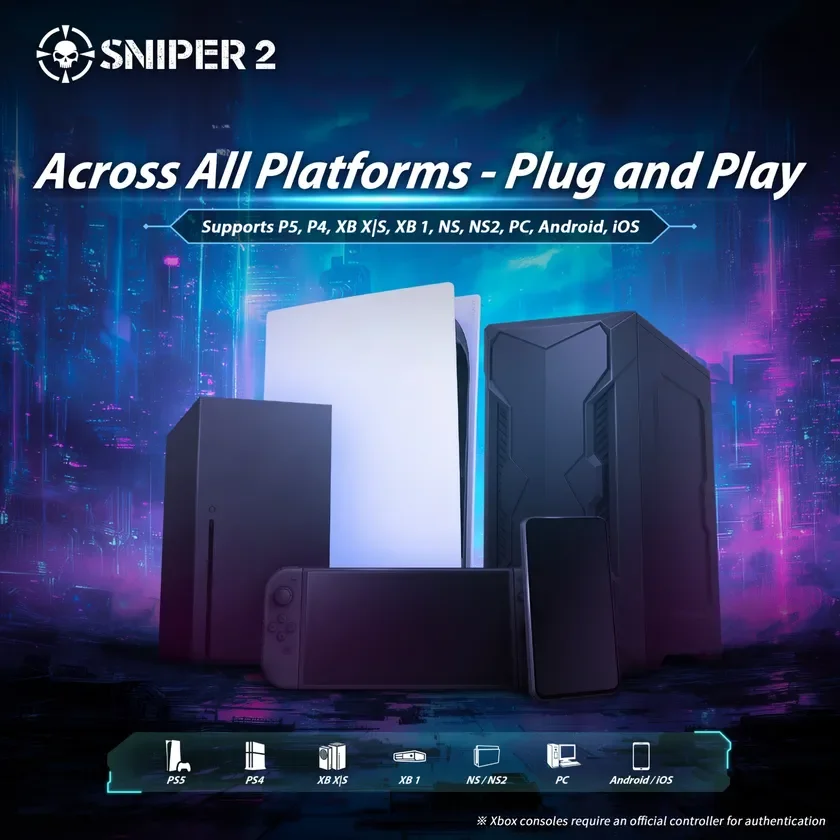 Brook Gaming、次世代キーボード・マウスコンバーター「Sniper 2」を全世界で販売開始!家庭用ゲーム機でPCのような操作感を実現