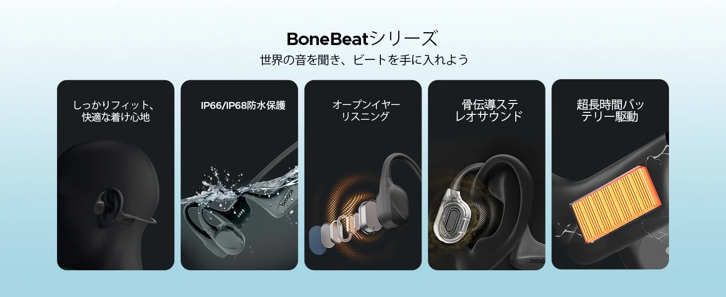 BoneBeatシリーズの主な特徴