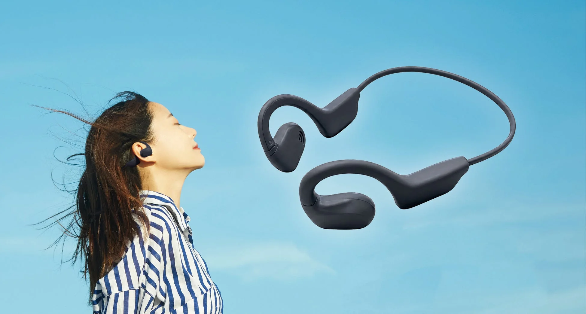 カシムラから新発売！屋外でも安心、周囲の音が聞こえるオープンウェアラブルイヤホン「BL-145」で日常がもっと快適に
