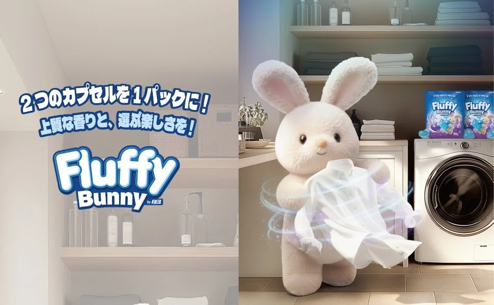 2つのカプセルを1パックに!上質な香りと、輝が楽しさを!Fluffy Bunny by テク