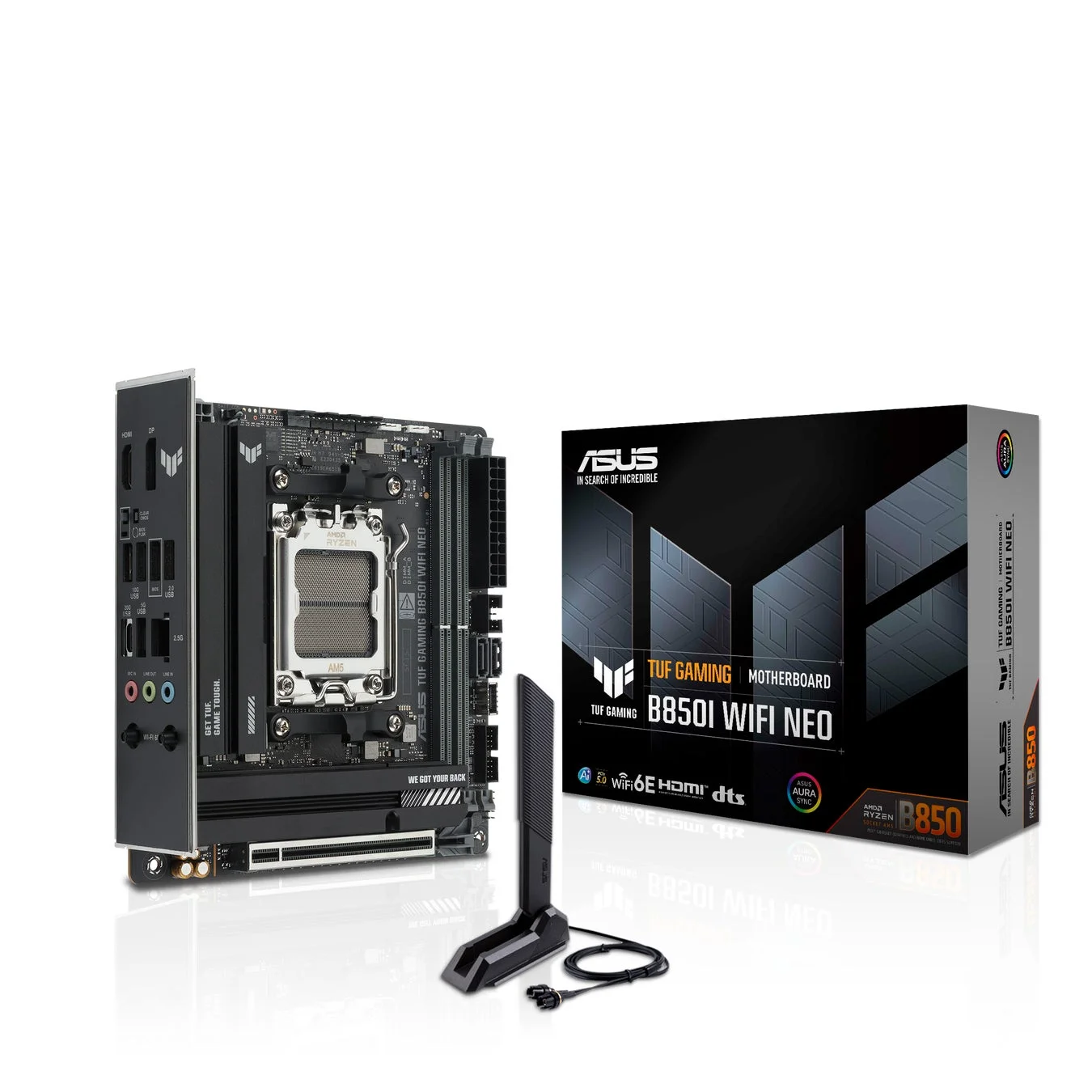 ASUS、TUF GAMINGシリーズ初のMini-ITXマザーボード「TUF GAMING B850I WIFI NEO」を9月4日に発売