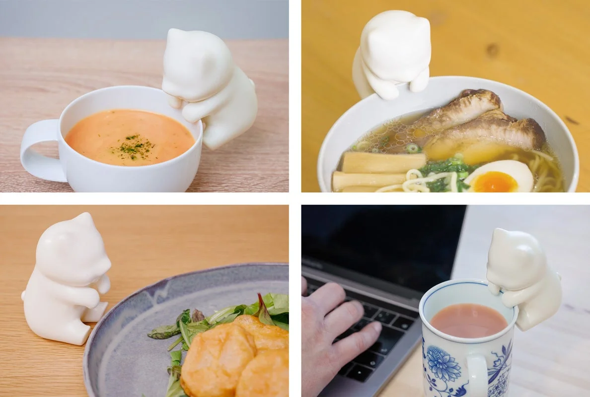 様々な食器に寄り添う猫舌ふーふー