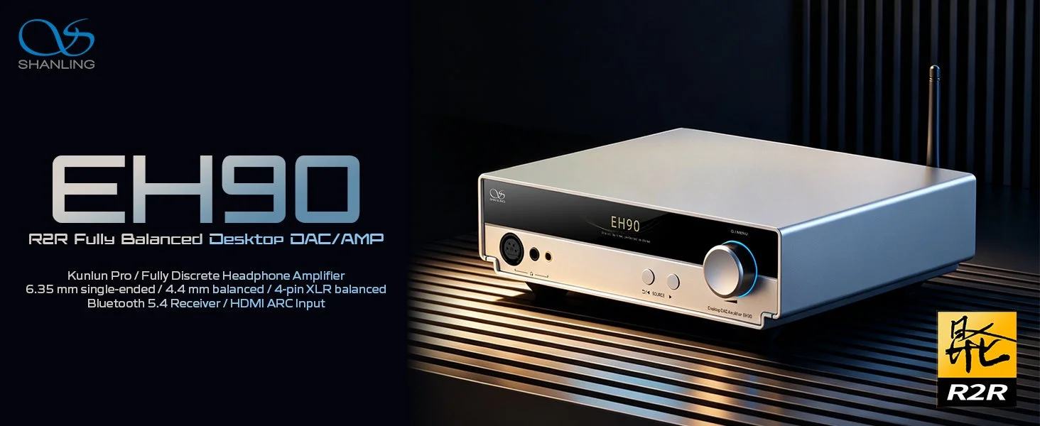 SHANLING、フラッグシップ継承のR2RフルバランスデスクトップDAC/AMP『EH90』を9月11日より発売開始
