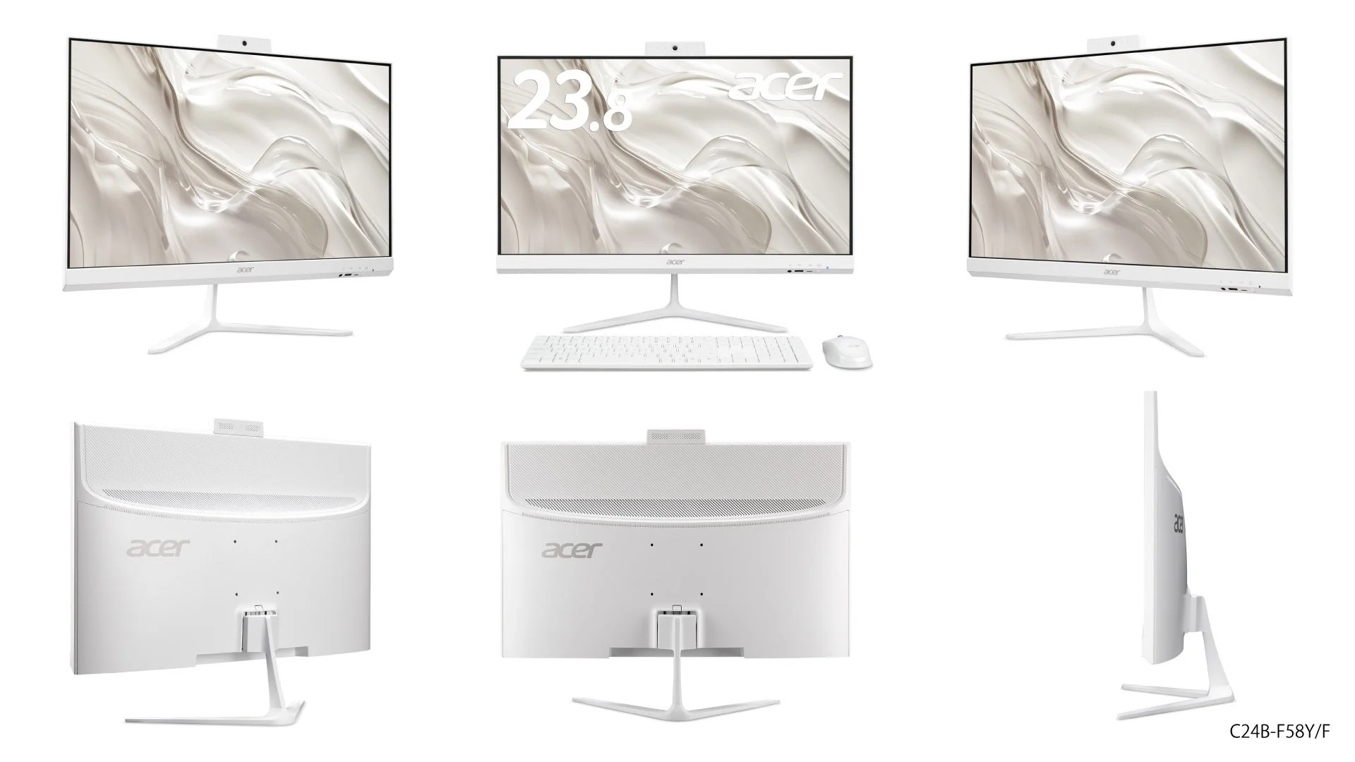 白いAcer製一体型PC