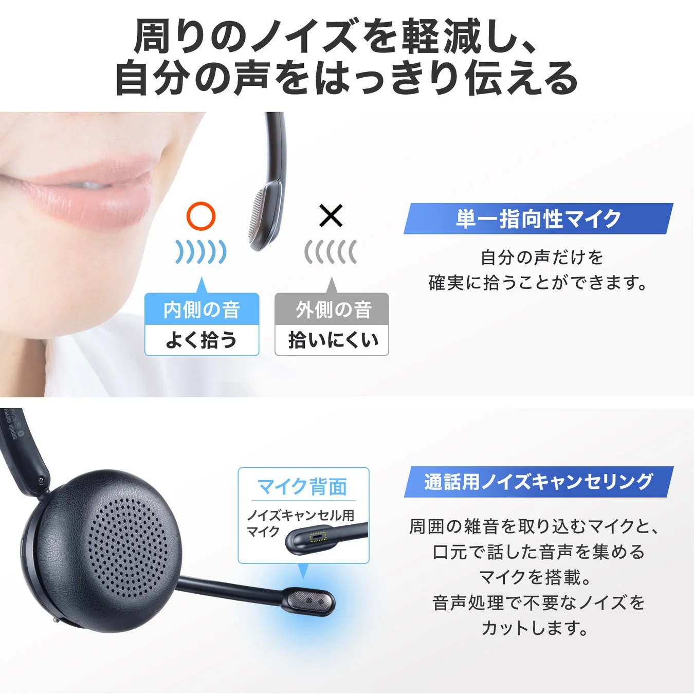 ノイズ軽減とクリアな音声の仕組み
