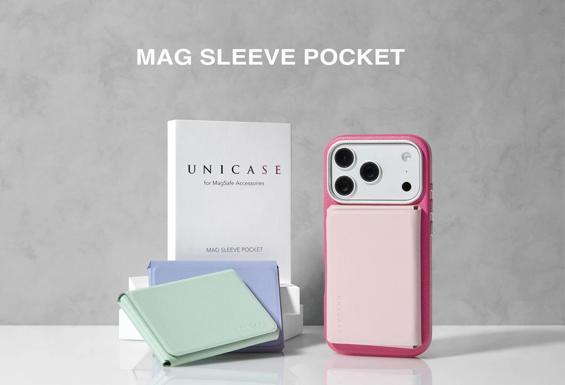 UNICASE、MagSafe対応の薄型カードポケット「MAG SLEEVE POCKET」を9月14日より発売