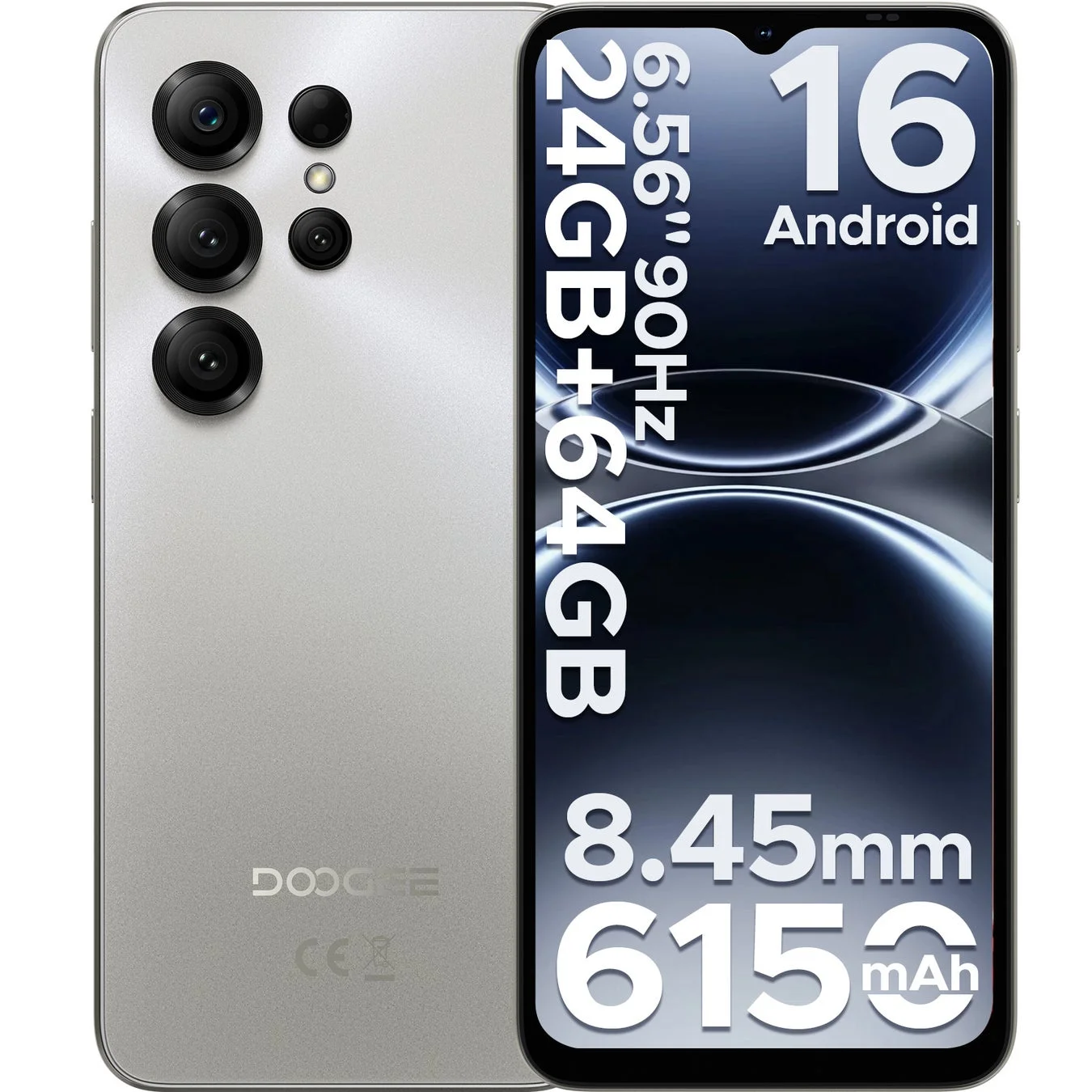 Amazonタイムセール開催！6.56インチ90Hz大画面スマホ「DOOGEE Note56X」が16,900円