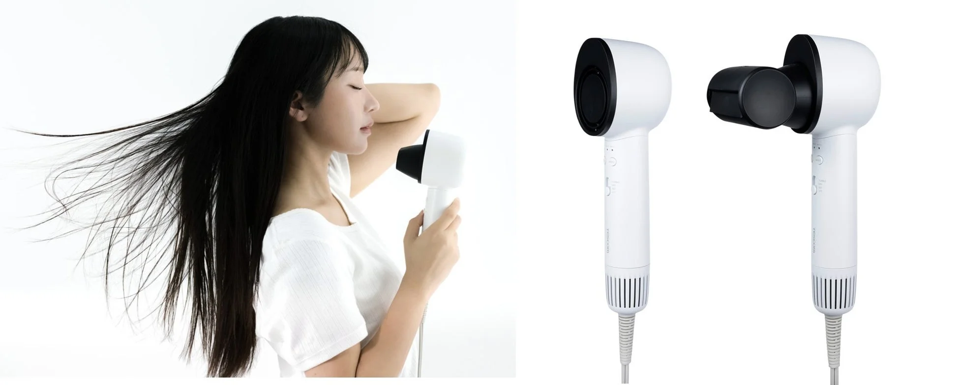 テスコム、ツヤ出し&ストレートツール搭載の「プロテクトイオン ヘアドライヤー」を新発売