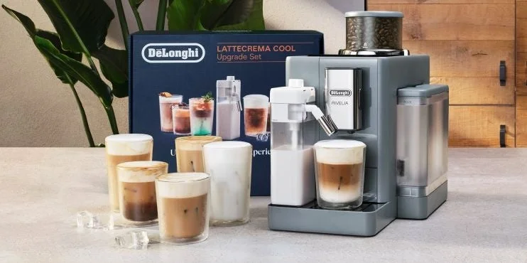 デロンギ リヴェリア 全自動コーヒーマシンで淹れたアイスコーヒー