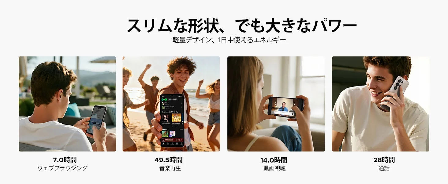 DOOGEE Note56 X バッテリー持続時間