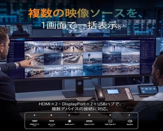 複数の映像ソースを1画面で一括表示