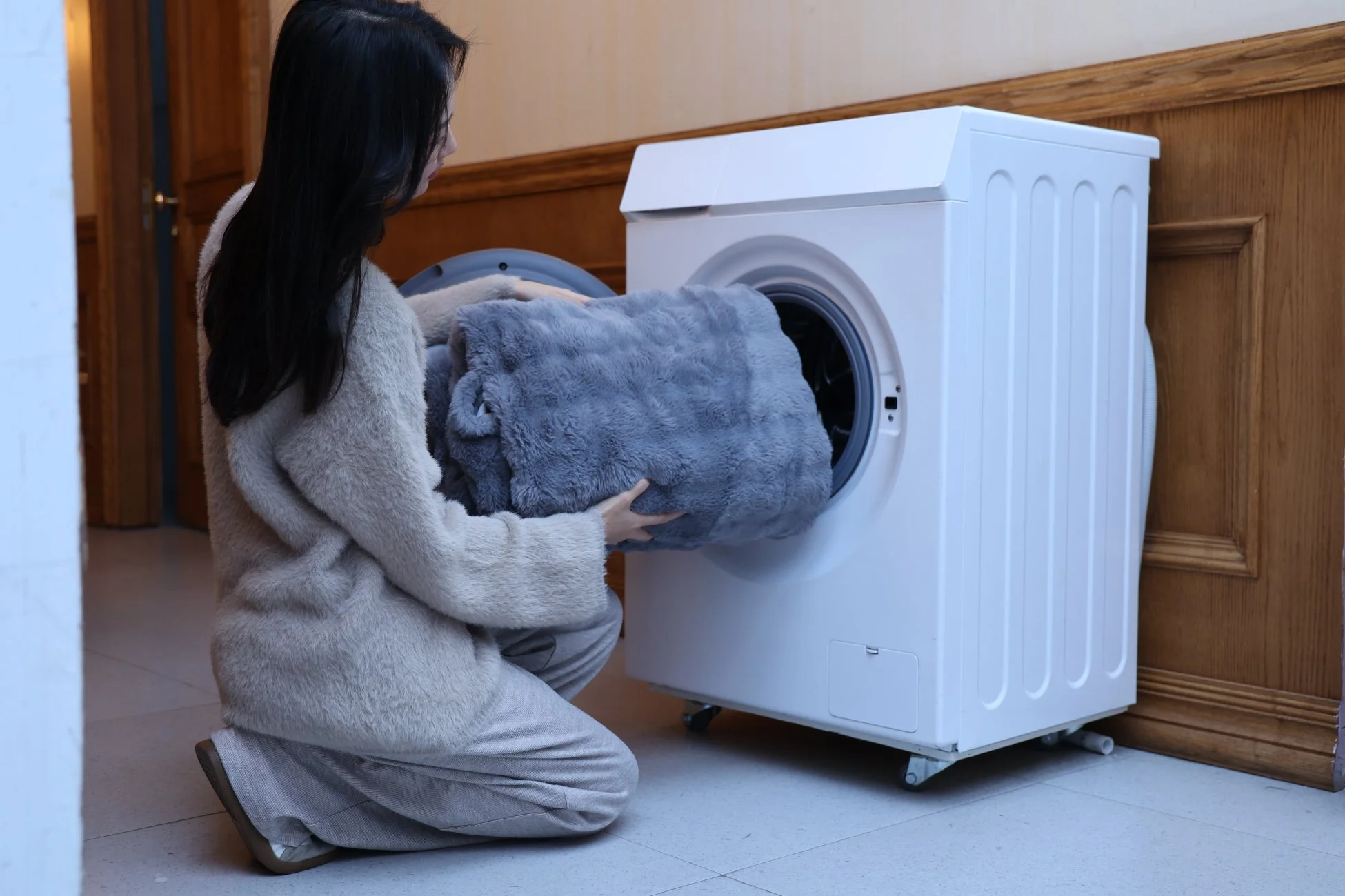 電気毛布の丸洗い